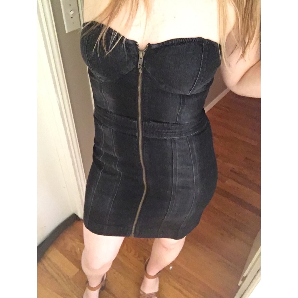 ❣️Jessica Simpson, Sexy Denim Strapless Dress